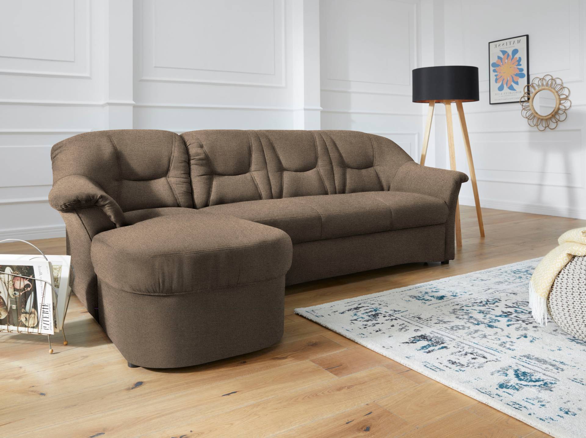 DOMO collection Ecksofa »Sarafina L-Form«, wahlweise mit Bettfunktion, optional mit Federkern von DOMO collection