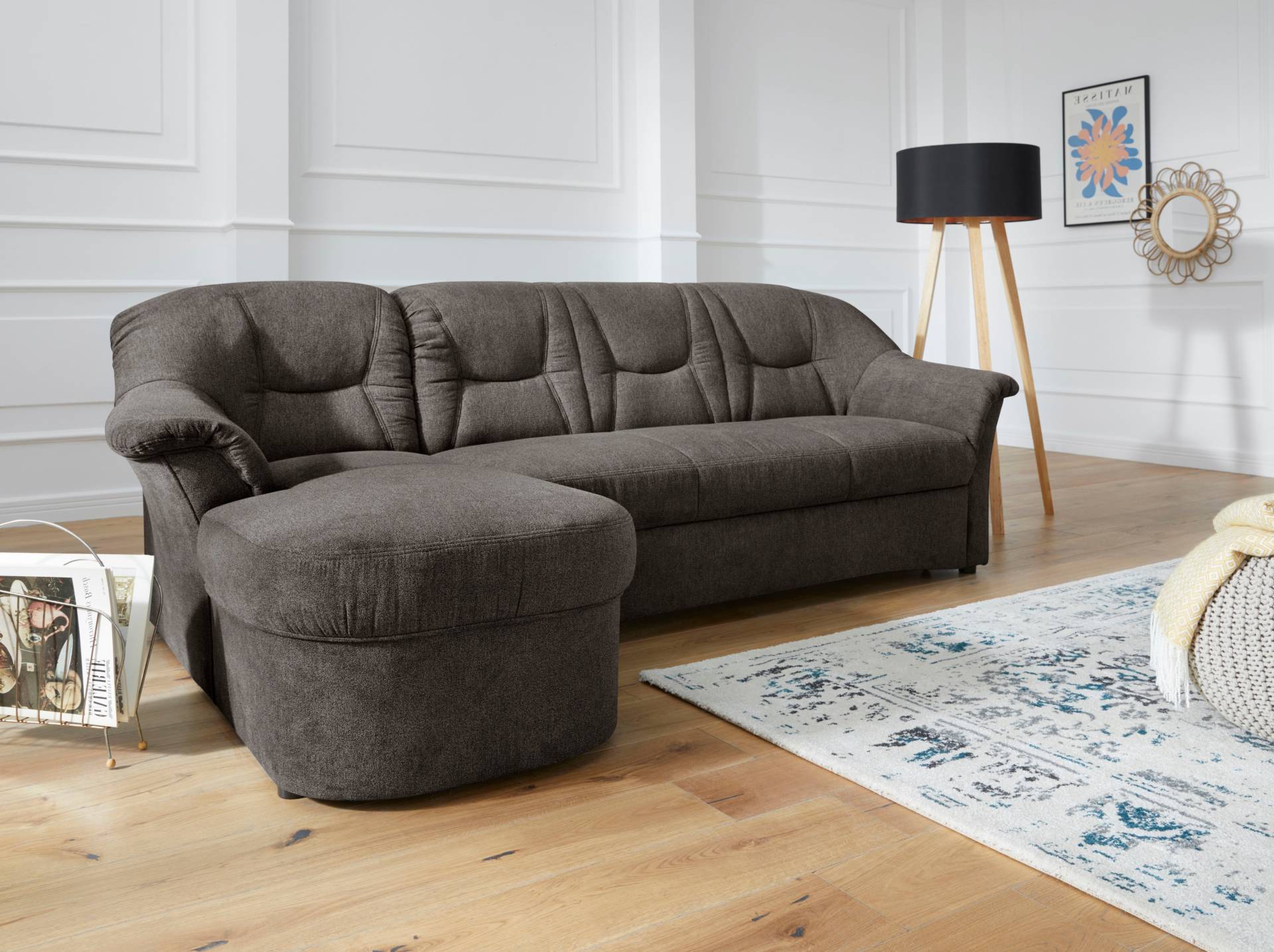 DOMO collection Ecksofa »Sarafina L-Form«, wahlweise mit Bettfunktion, optional mit Federkern von DOMO collection