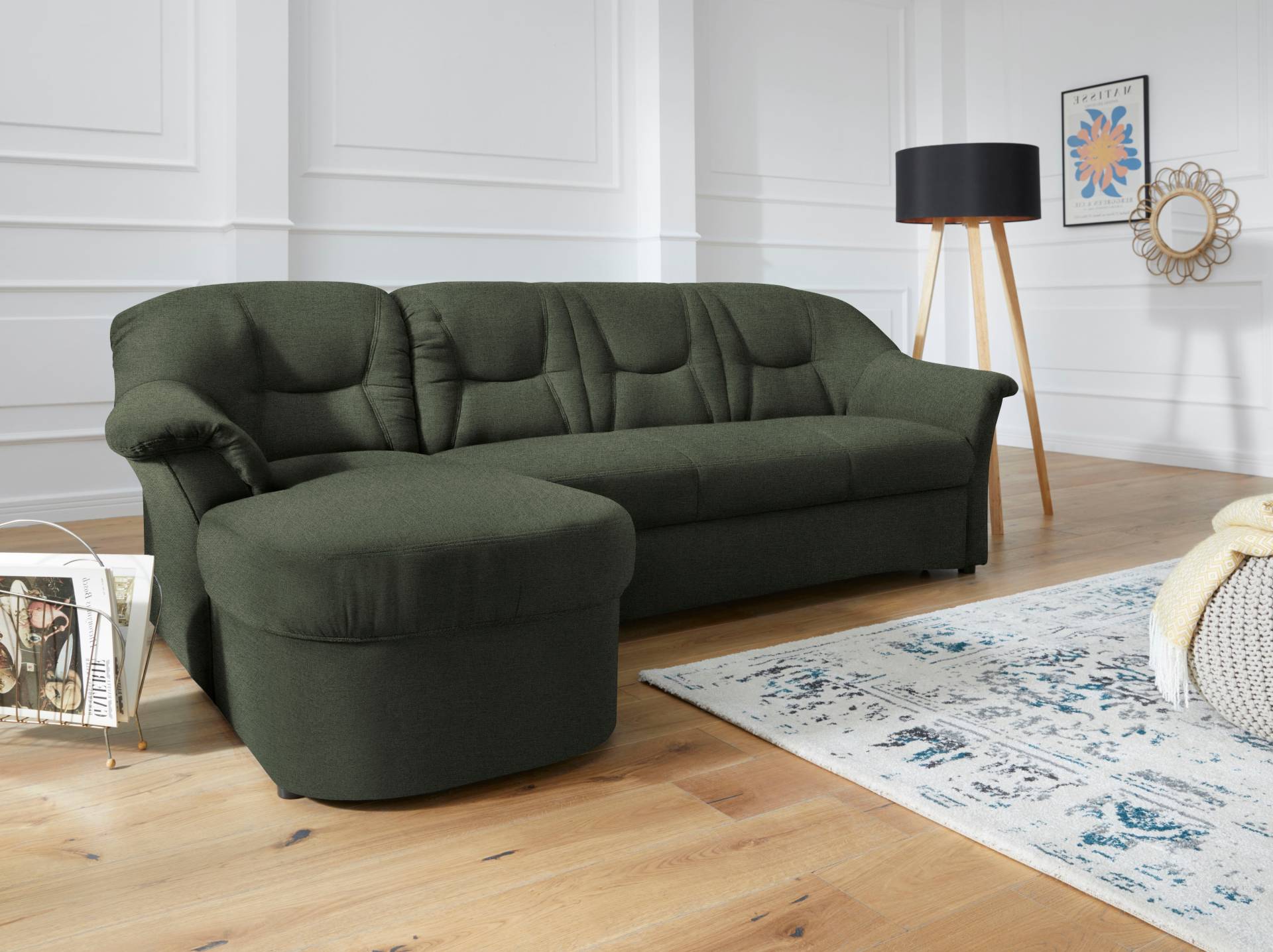 DOMO collection Ecksofa »Sarafina L-Form«, wahlweise mit Bettfunktion, optional mit Federkern von DOMO collection