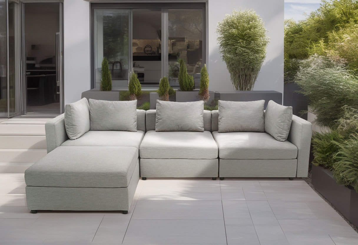 DOMO collection Ecksofa »Solskin, individuell erweiterbar/kombinierbar L-Form«, mit losen Kissen. Rücken- und Seitenteile als Stecksystem. von DOMO collection