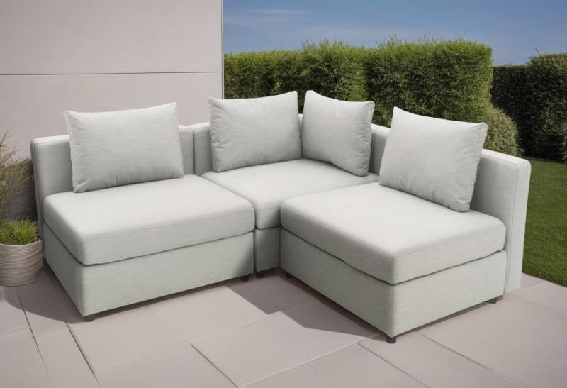 DOMO collection Ecksofa »Solskin, individuell erweiterbar/kombinierbar L-Form«, mit losen Kissen. Rücken- und Seitenteile als Stecksystem. von DOMO collection