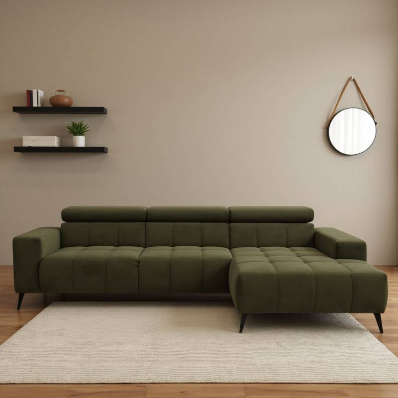 DOMO collection Ecksofa »Trento L-Form«, wahlweise mit Kopfteilverstellung, Recamiere links/rechts bestellbar von DOMO collection