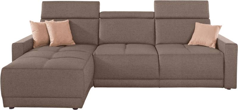 DOMO collection Ecksofa »Ava L-Form«, mit Recamiere, Federkern wahlweise mit Kopfteilverstellungen von DOMO collection