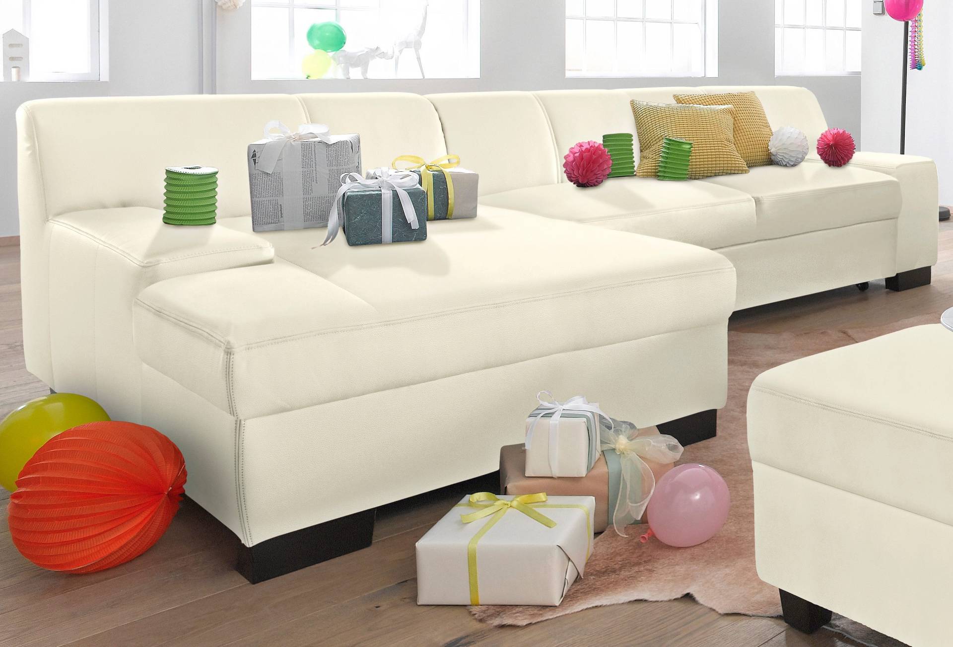 DOMO collection Ecksofa »Norma L-Form«, wahlweise mit Bettfunktion von DOMO collection