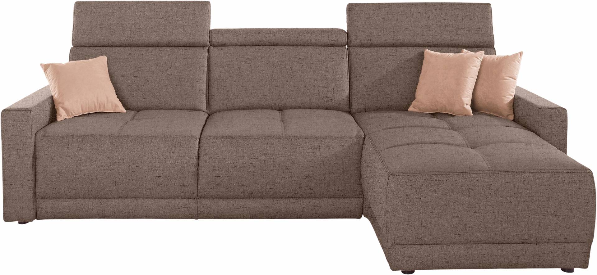 DOMO collection Ecksofa »Ava L-Form«, mit Recamiere, Federkern wahlweise mit Kopfteilverstellungen von DOMO collection