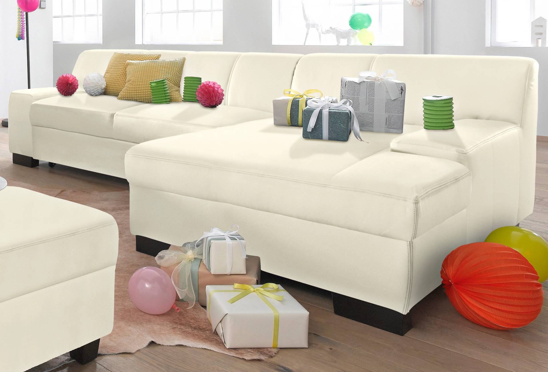 DOMO collection Ecksofa »Norma L-Form«, wahlweise mit Bettfunktion von DOMO collection