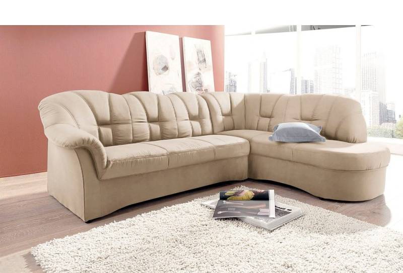 DOMO collection Ecksofa »Papenburg L-Form«, mit Ottomane, wahlweise mit Bettfunktion von DOMO collection