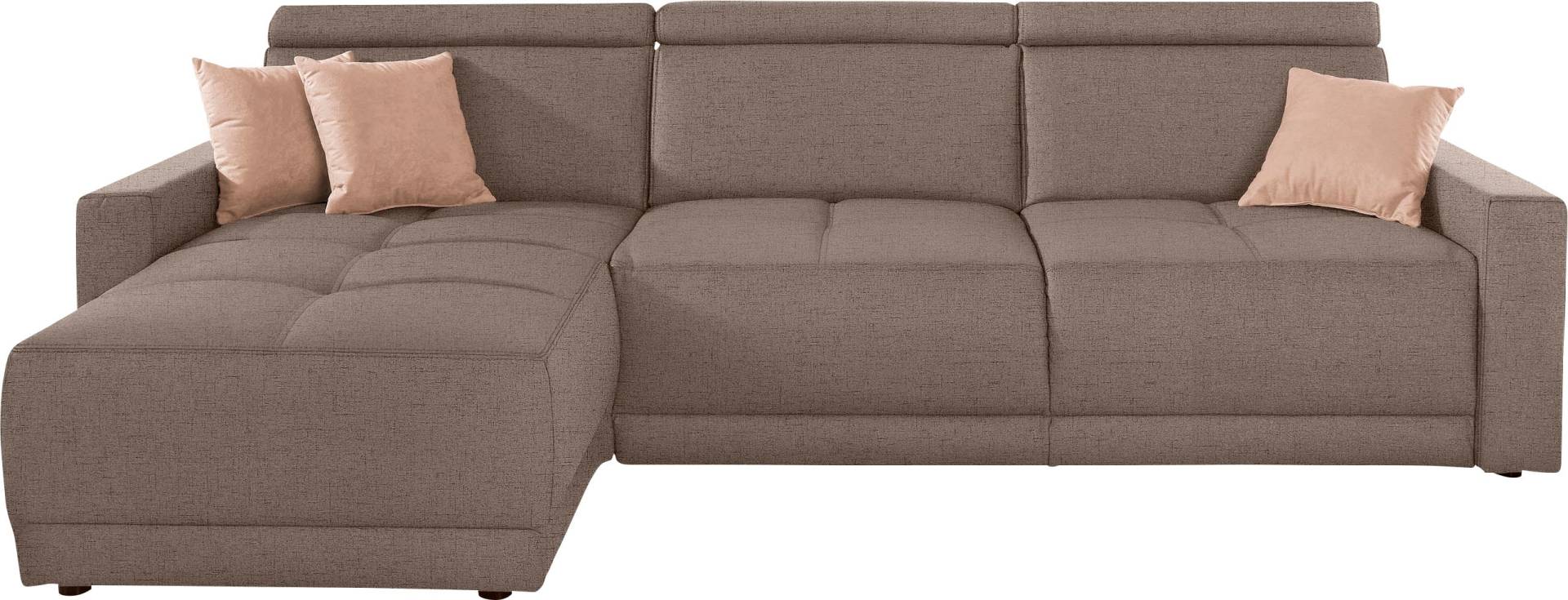 DOMO collection Ecksofa »Ava L-Form«, mit Recamiere, Federkern wahlweise mit Kopfteilverstellungen von DOMO collection