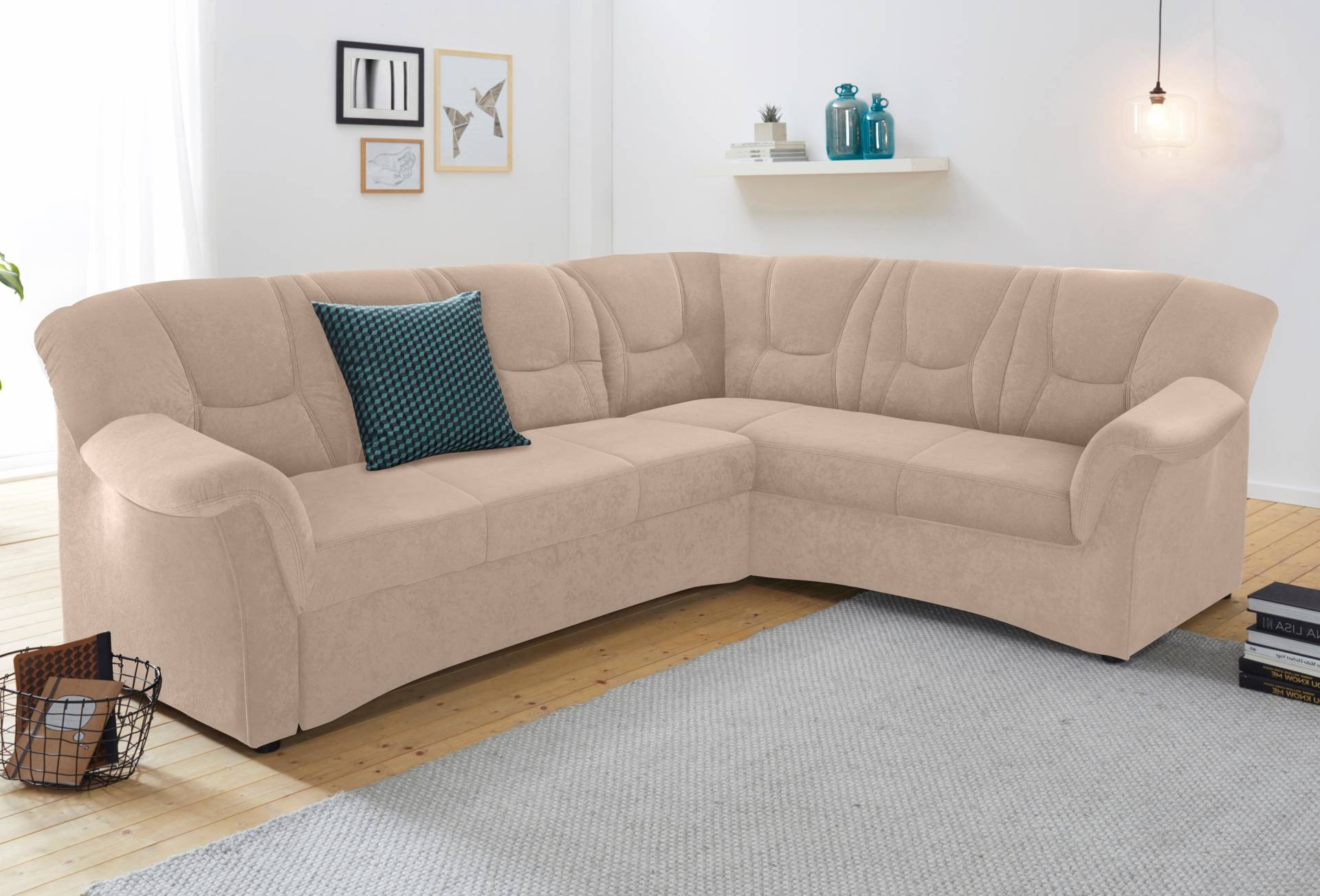 DOMO collection Ecksofa »Sarafina L-Form«, wahlweise mit Bettfunktion, optional mit Federkern von DOMO collection