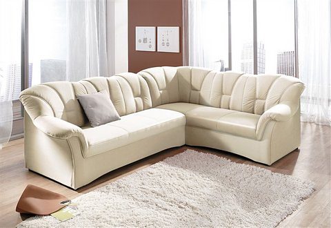 DOMO collection Ecksofa »Papenburg B/T/H: 242/190/84 cm L-Form«, wahlweise mit Bettfunktion, Langer Schenkel links oder rechts von DOMO collection