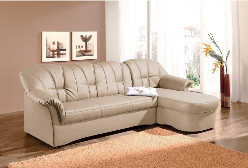 DOMO collection Ecksofa Papenburg L-Form, in grosser Farbvielfalt, wahlweise mit Bettfunktion von DOMO collection