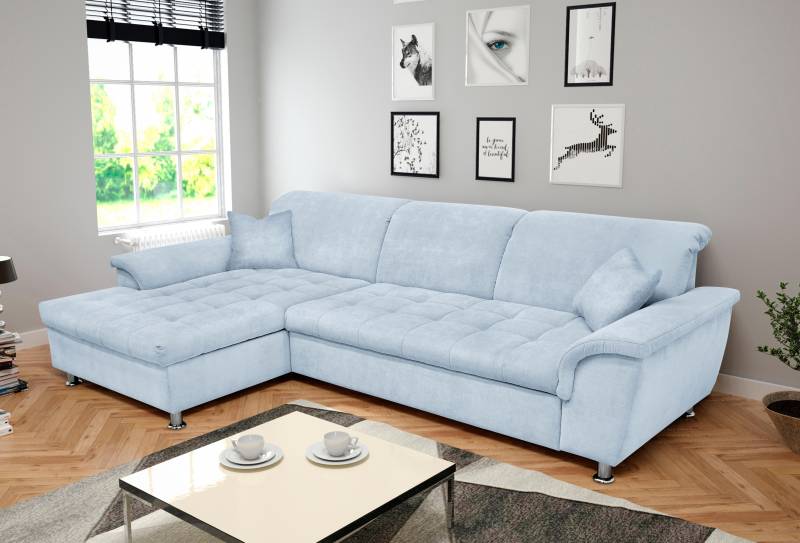 DOMO collection Ecksofa Franzi, wahlweise mit Bettfunktion, Bettkasten und Kopfteilverstellung von DOMO collection