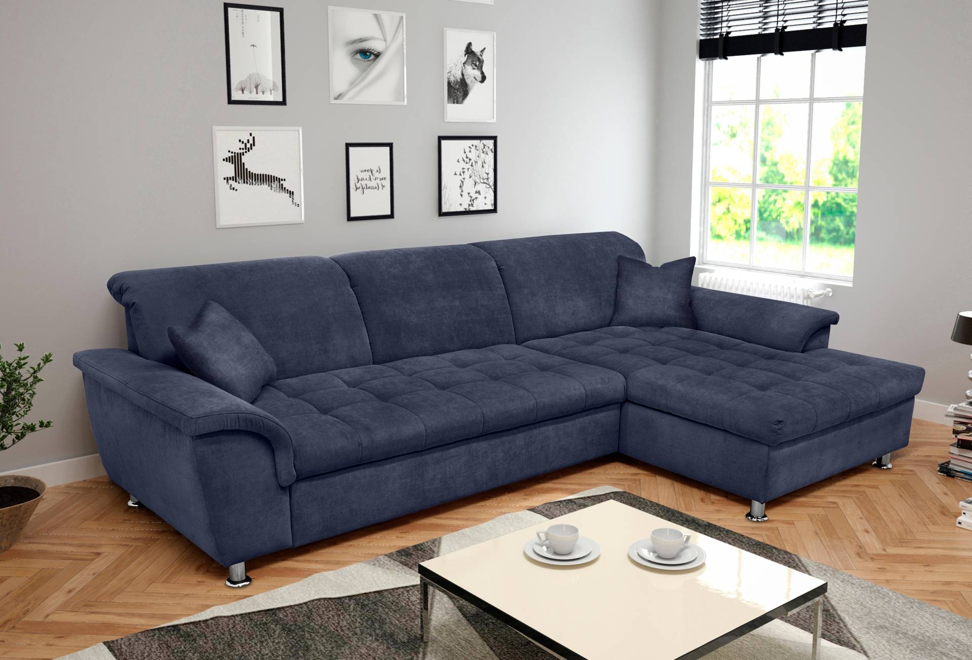 DOMO collection Ecksofa Franzi, wahlweise mit Bettfunktion, Bettkasten und Kopfteilverstellung von DOMO collection