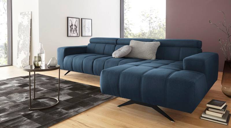 DOMO collection Ecksofa »Trento L-Form«, wahlweise mit Kopfteilverstellung, Recamiere links/rechts bestellbar von DOMO collection