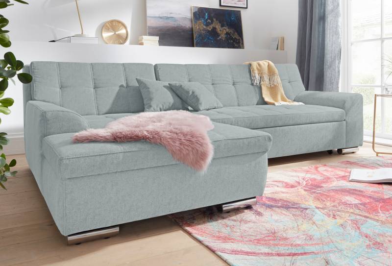 DOMO collection Ecksofa »Aversa L-Form«, wahlweise mit Bettfunktion von DOMO collection