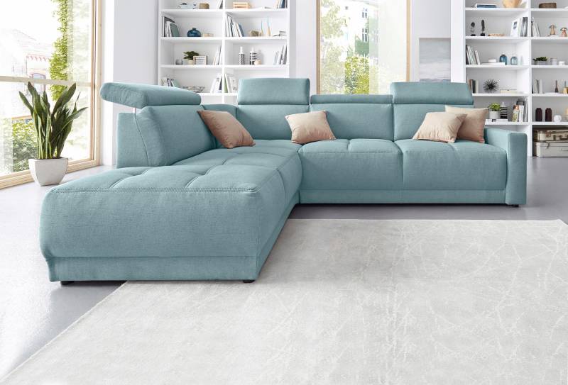 DOMO collection Ecksofa »Ava L-Form«, mit Ottomane, Federkern wahlweise mit Kopfteilverstellungen von DOMO collection