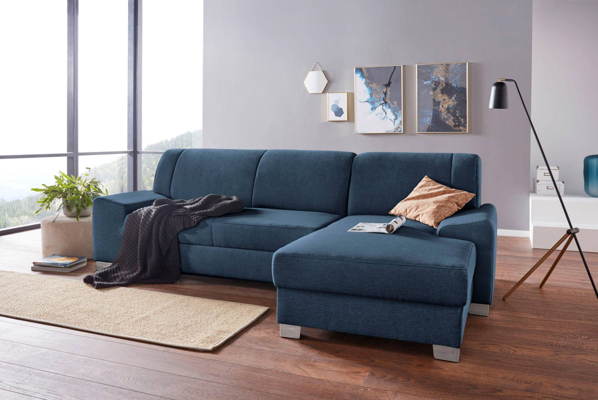 DOMO collection Ecksofa »Anzio L-Form«, wahlweise mit Bettfunktion und Federkern von DOMO collection