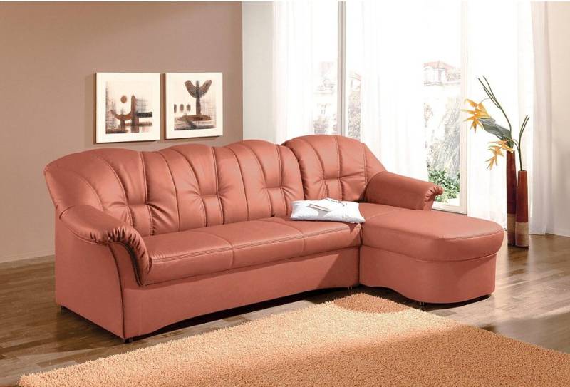 DOMO collection Ecksofa Papenburg L-Form, in grosser Farbvielfalt, wahlweise mit Bettfunktion von DOMO collection