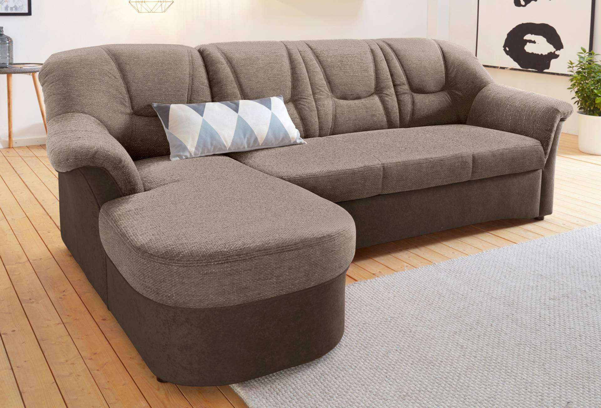 DOMO collection Ecksofa »Sarafina L-Form«, wahlweise mit Bettfunktion, optional mit Federkern von DOMO collection