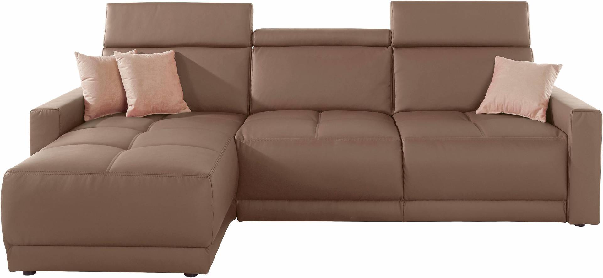 DOMO collection Ecksofa »Ava L-Form«, mit Recamiere, Federkern wahlweise mit Kopfteilverstellungen von DOMO collection