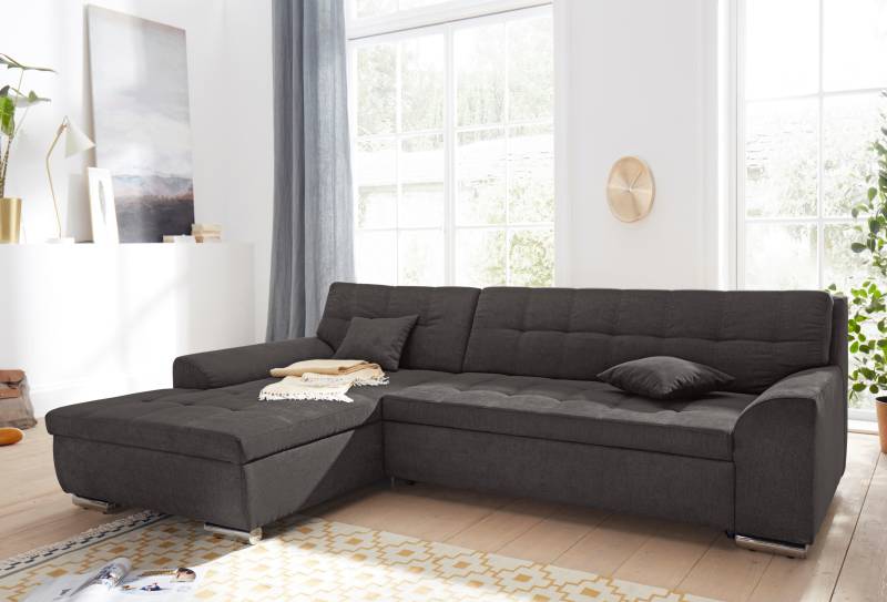 DOMO collection Ecksofa »Aversa L-Form«, wahlweise mit Bettfunktion von DOMO collection