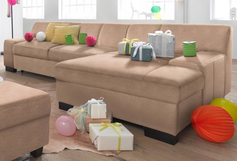 DOMO collection Ecksofa »Norma L-Form«, wahlweise mit Bettfunktion von DOMO collection