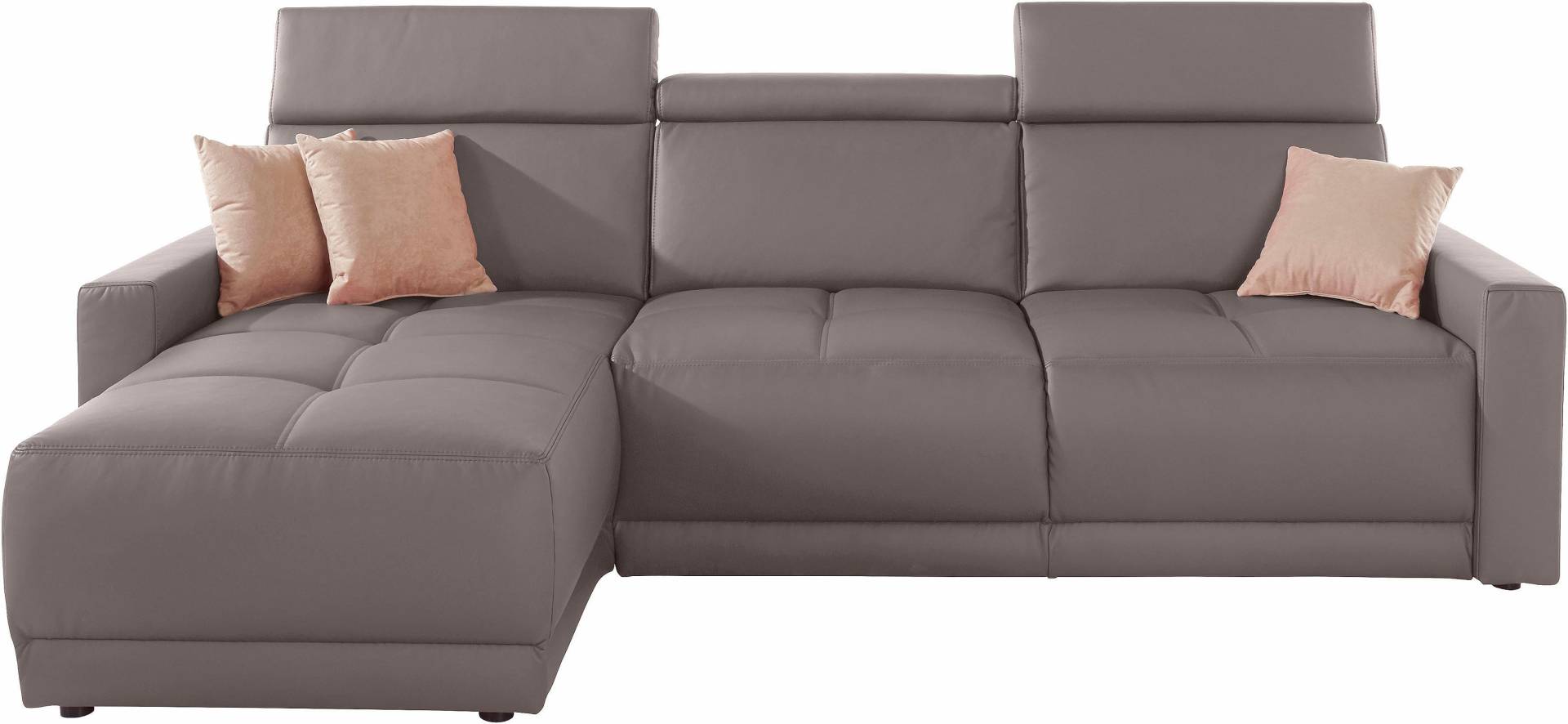 DOMO collection Ecksofa »Ava L-Form«, mit Recamiere, Federkern wahlweise mit Kopfteilverstellungen von DOMO collection