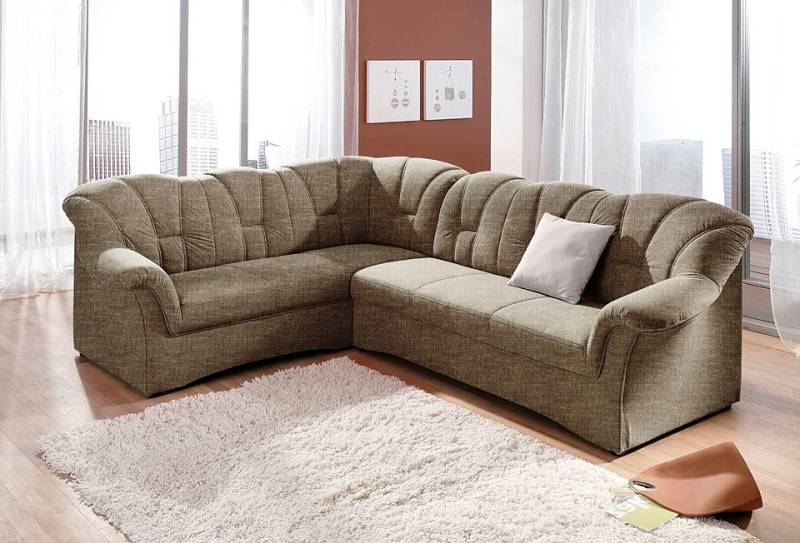 DOMO collection Ecksofa »Papenburg B/T/H: 242/190/84 cm L-Form«, wahlweise mit Bettfunktion, Langer Schenkel links oder rechts von DOMO collection