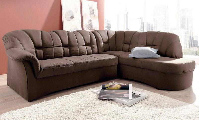 DOMO collection Ecksofa »Papenburg L-Form«, mit Ottomane, wahlweise mit Bettfunktion von DOMO collection