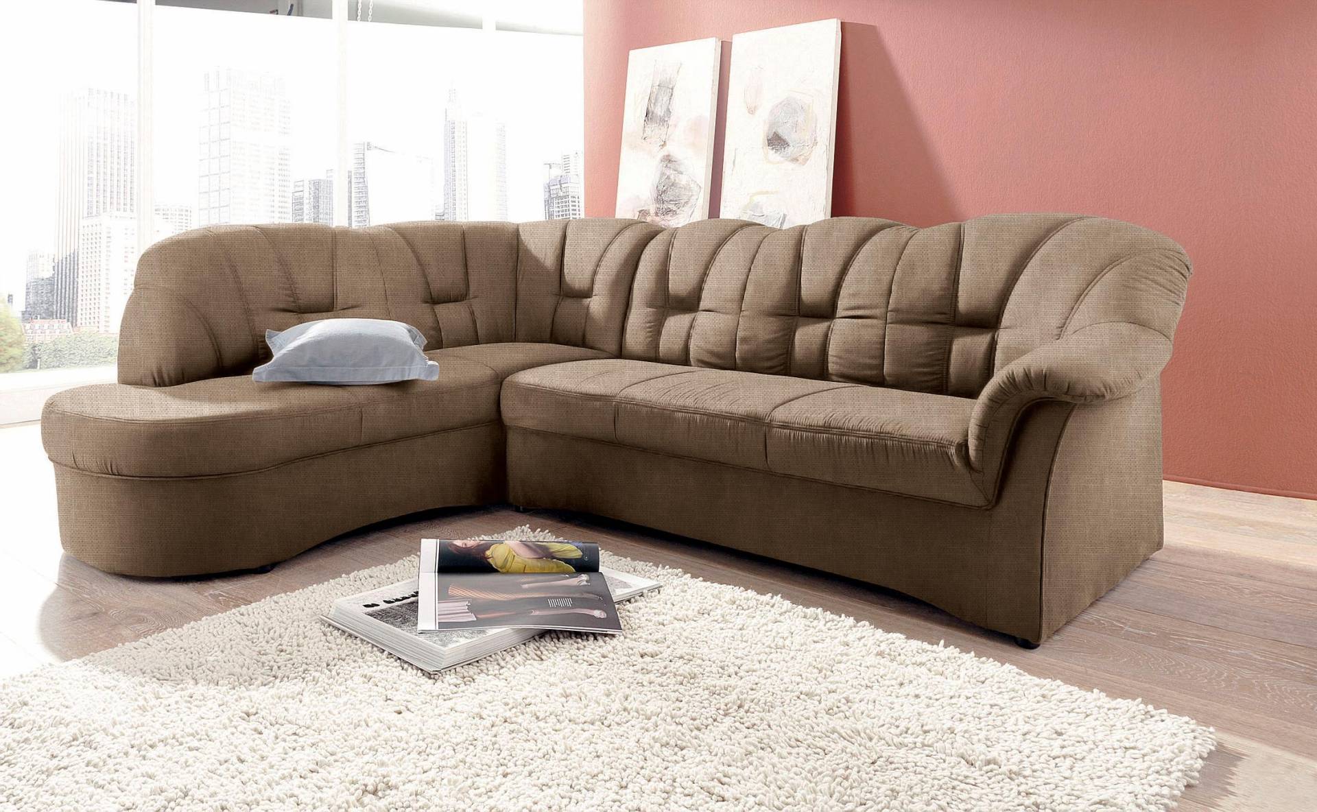 DOMO collection Ecksofa »Papenburg L-Form«, mit Ottomane, wahlweise mit Bettfunktion von DOMO collection