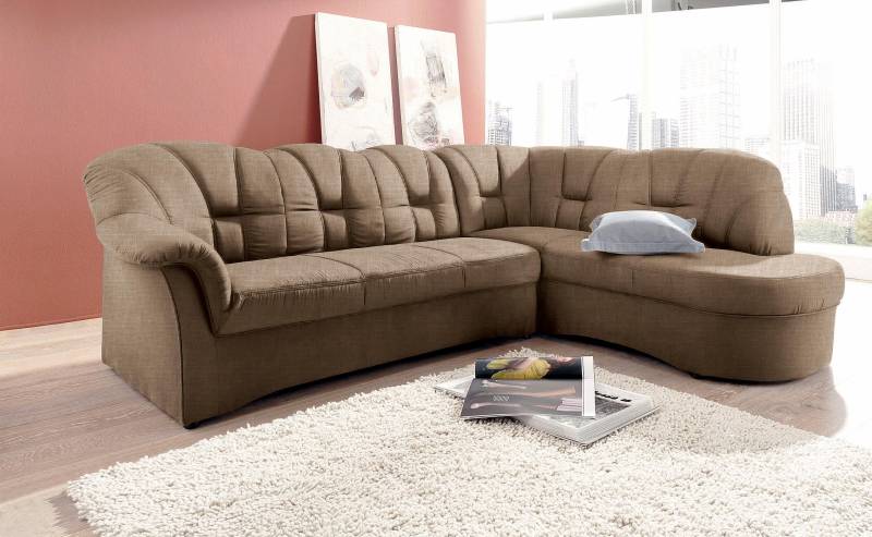 DOMO collection Ecksofa »Papenburg L-Form«, mit Ottomane, wahlweise mit Bettfunktion von DOMO collection