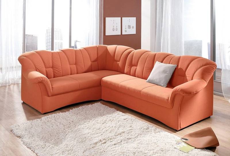 DOMO collection Ecksofa »Papenburg B/T/H: 242/190/84 cm L-Form«, wahlweise mit Bettfunktion, Langer Schenkel links oder rechts von DOMO collection