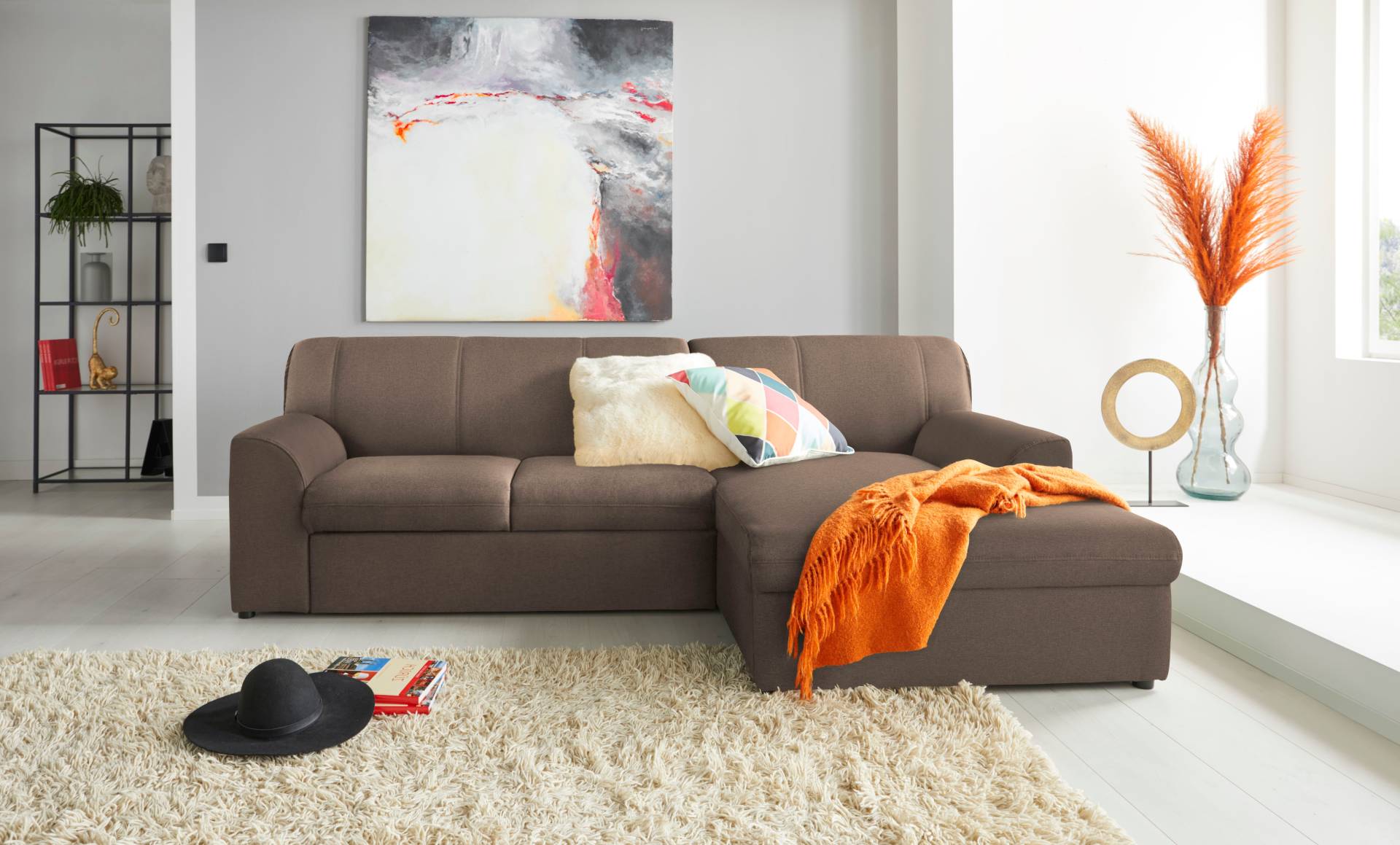 DOMO collection Ecksofa »Topper L-Form«, mit Recamiere, wahlweise mit Schlaffunktion von DOMO collection