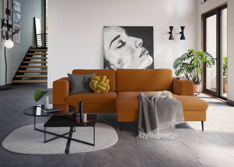 DOMO collection Ecksofa »Modica L-Form«, moderne Optik mit grosszügiger RecamiÃ¨re, auch in Cord von DOMO collection