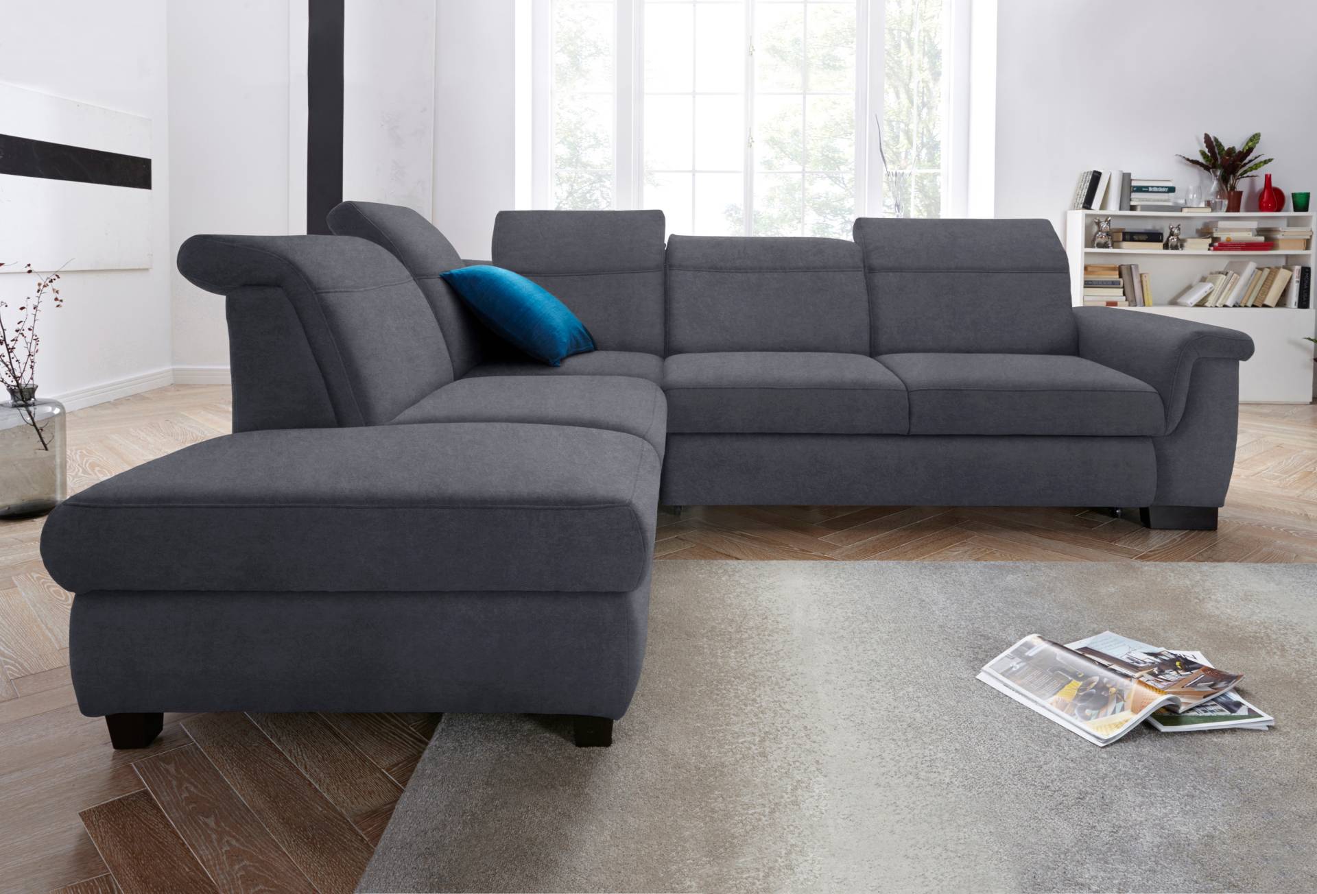 DOMO collection Ecksofa »Sully L-Form«, wahlweise mit Bettfunktion und Kopf- bzw. Rückenverstellung von DOMO collection