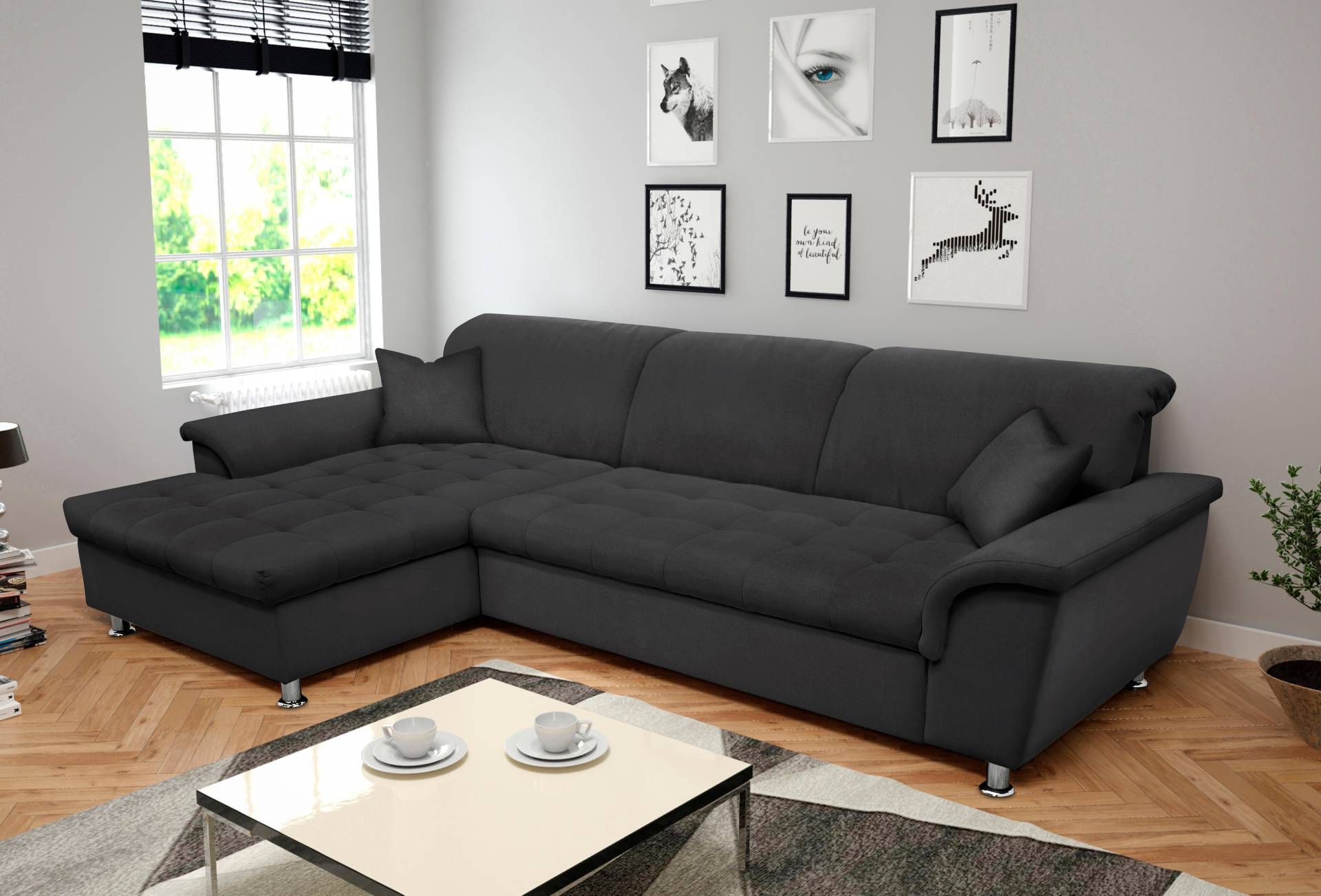 DOMO collection Ecksofa Franzi, wahlweise mit Bettfunktion, Bettkasten und Kopfteilverstellung von DOMO collection