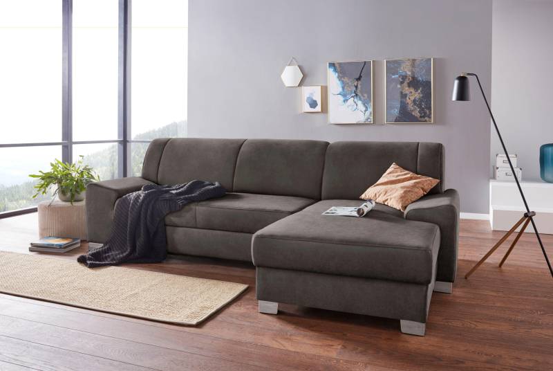 DOMO collection Ecksofa »Anzio L-Form«, wahlweise mit Bettfunktion und Federkern von DOMO collection