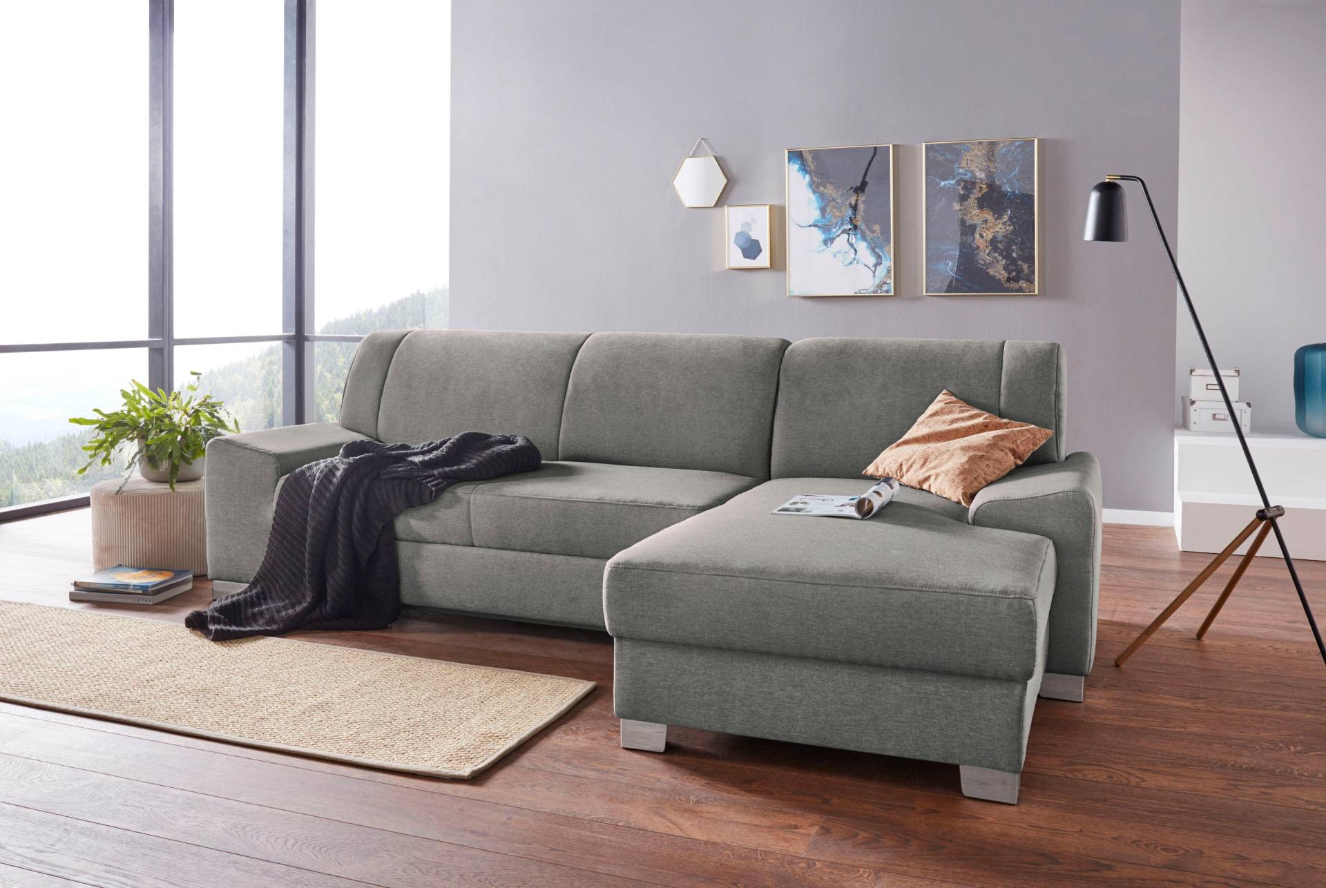 DOMO collection Ecksofa »Anzio L-Form«, wahlweise mit Bettfunktion und Federkern von DOMO collection