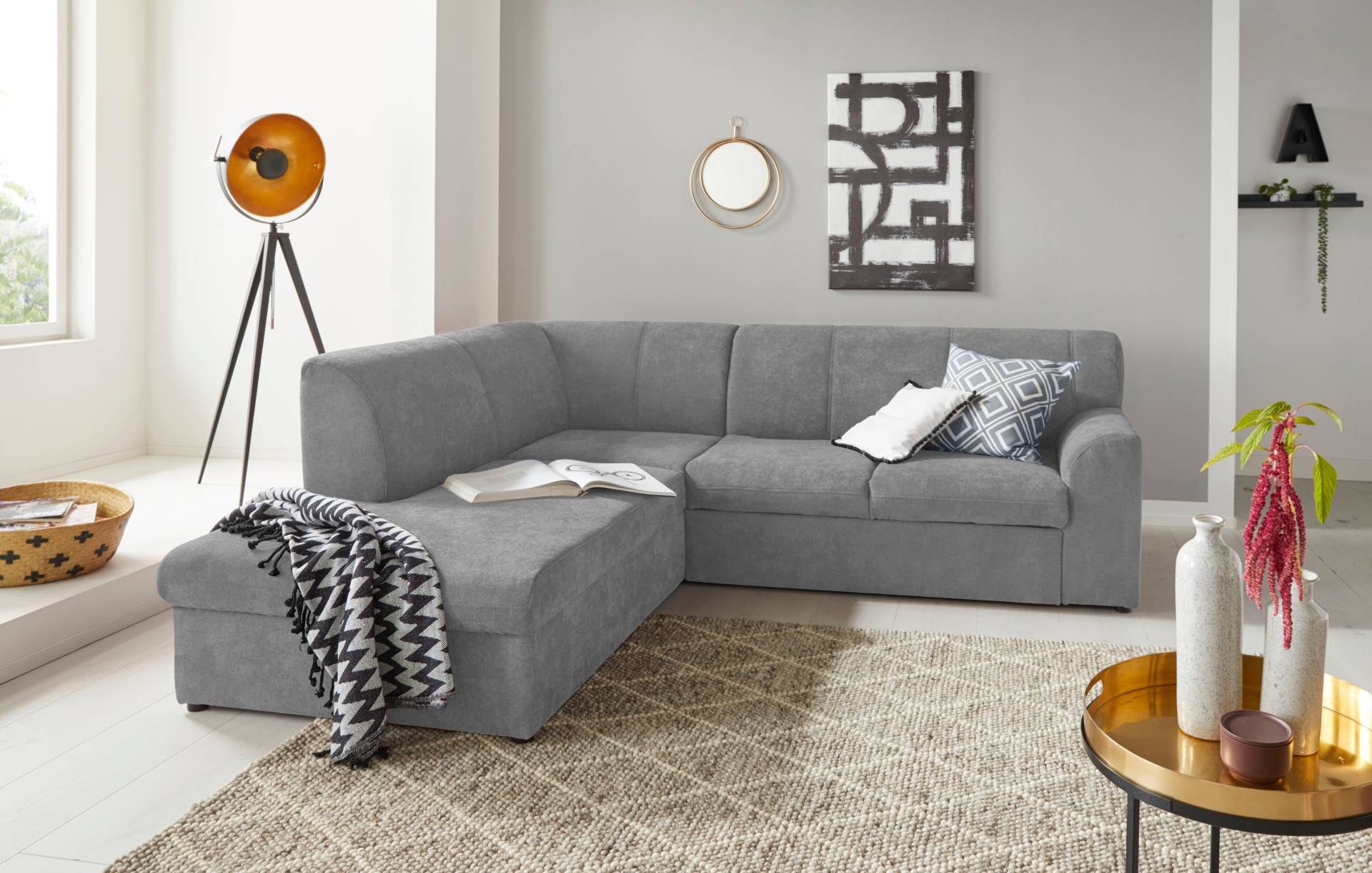 DOMO collection Ecksofa »Topper L-Form«, mit Ottomane, wahlweise mit Schlaffunktion von DOMO collection