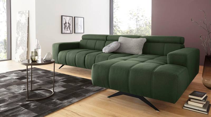 DOMO collection Ecksofa »Trento L-Form«, wahlweise mit Kopfteilverstellung, Recamiere links/rechts bestellbar von DOMO collection