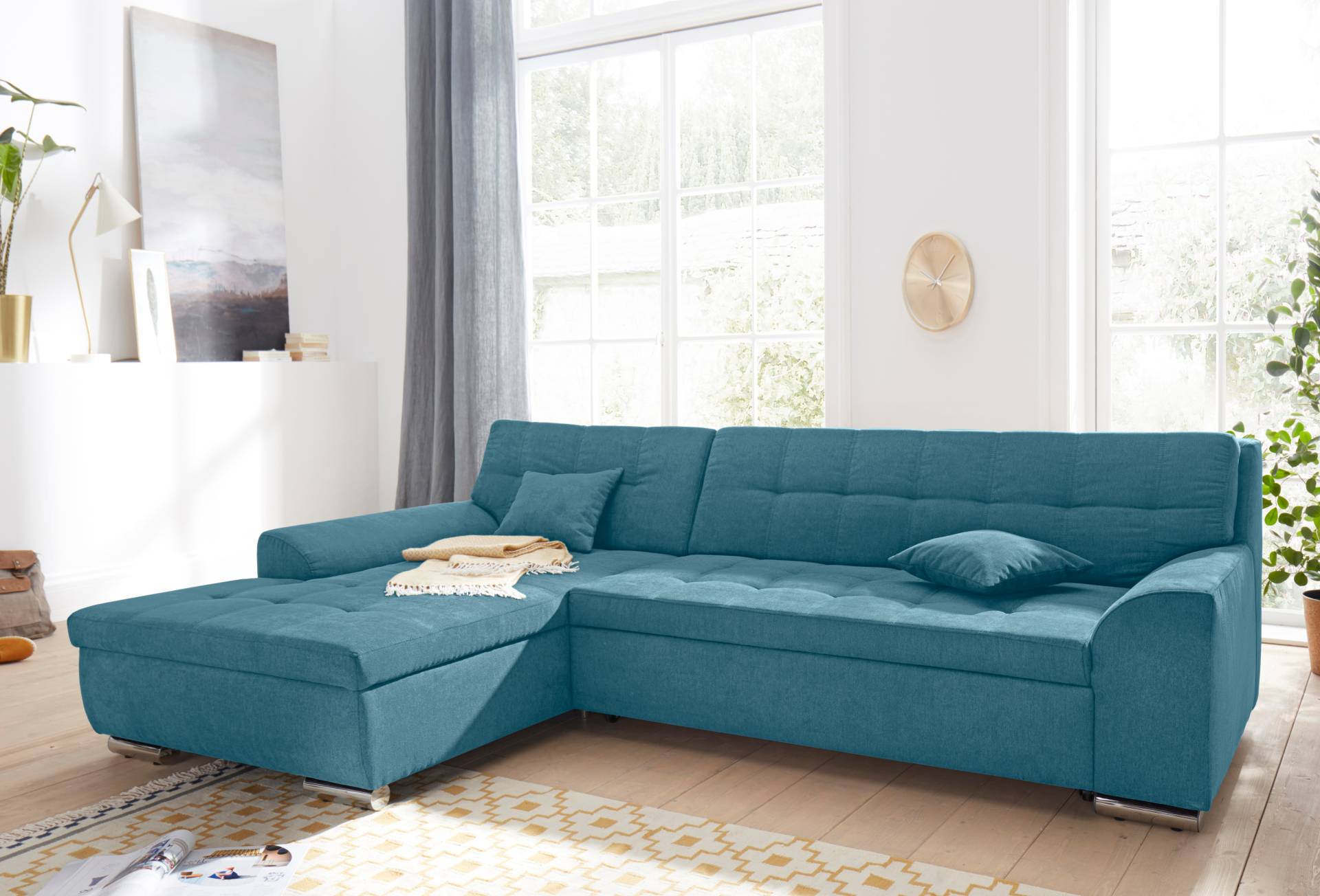 DOMO collection Ecksofa »Aversa L-Form«, wahlweise mit Bettfunktion von DOMO collection