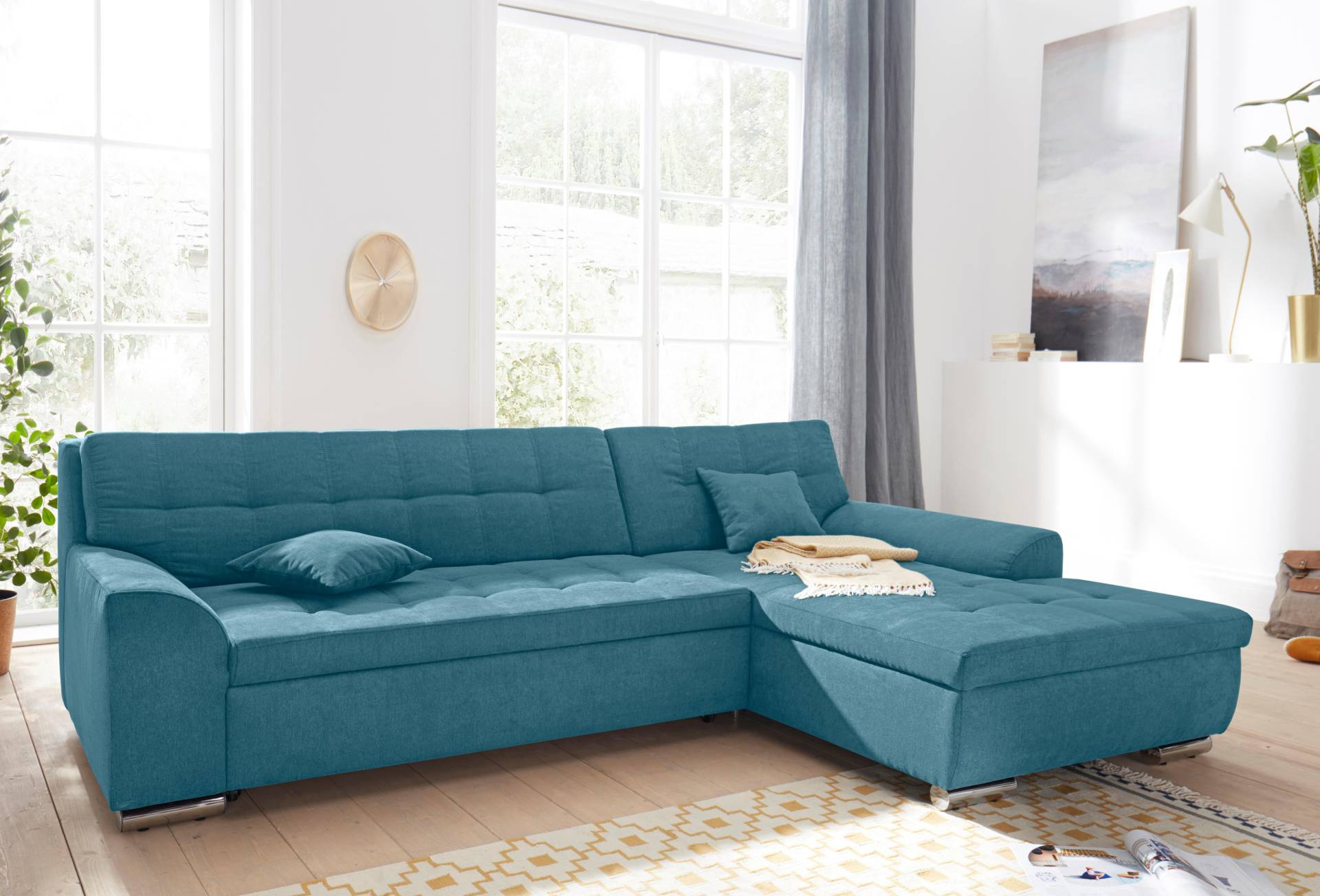 DOMO collection Ecksofa »Aversa L-Form«, wahlweise mit Bettfunktion von DOMO collection