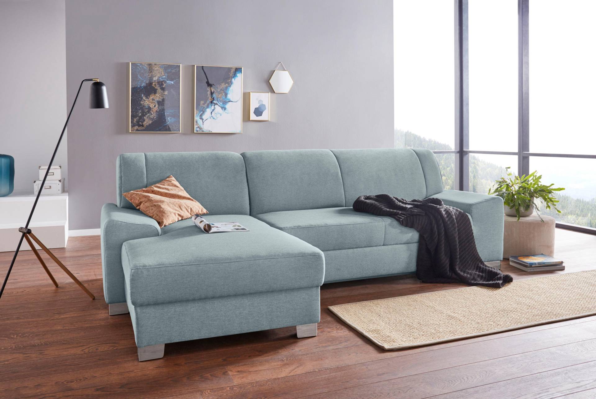 DOMO collection Ecksofa »Anzio L-Form«, wahlweise mit Bettfunktion und Federkern von DOMO collection