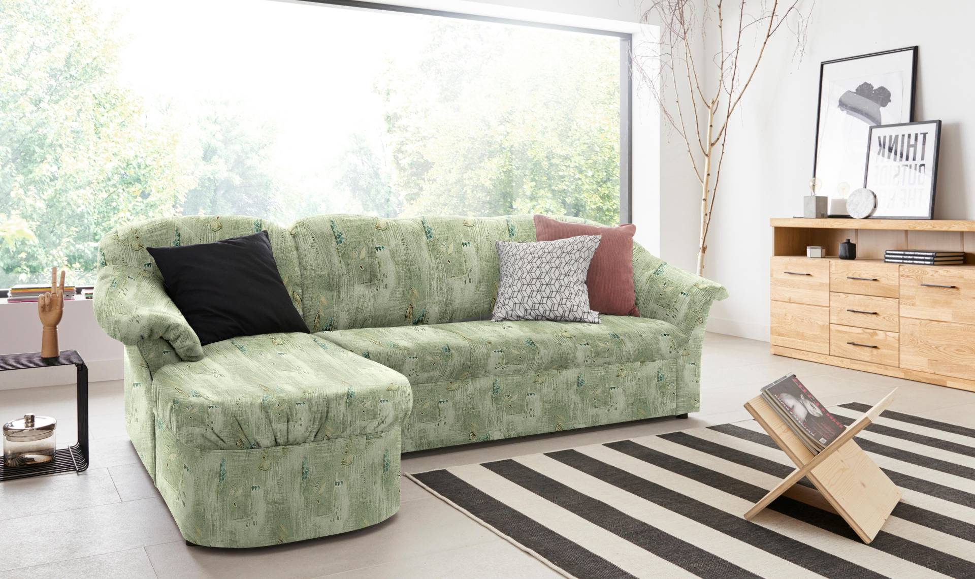 DOMO collection Ecksofa »Pegnitz L-Form«, wahlweise mit Bettfunktion von DOMO collection