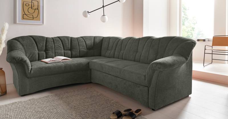 DOMO collection Ecksofa »Papenburg B/T/H: 242/190/84 cm L-Form«, wahlweise mit Bettfunktion, Langer Schenkel links oder rechts von DOMO collection