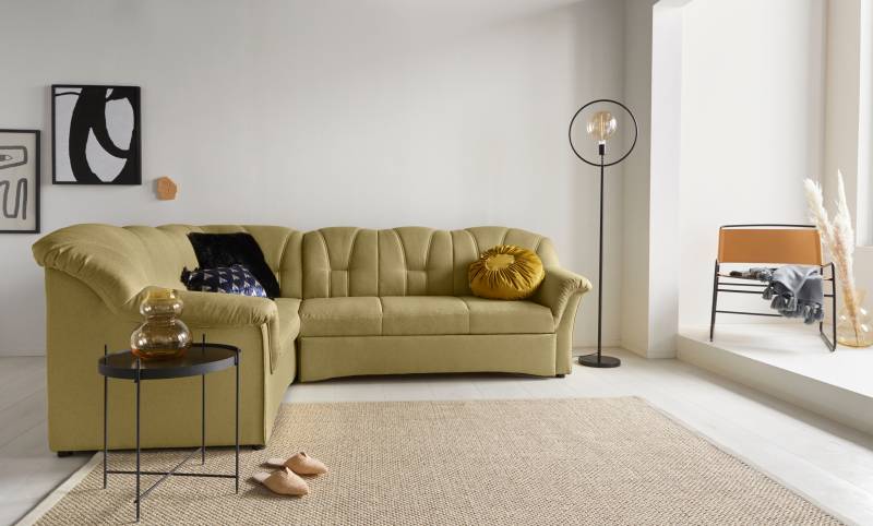 DOMO collection Ecksofa »Papenburg B/T/H: 242/190/84 cm L-Form«, wahlweise mit Bettfunktion, Langer Schenkel links oder rechts von DOMO collection