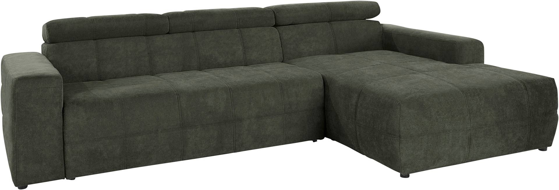 DOMO collection Ecksofa »Brandon grosse Ausführung B/T/H: 289/177/80 cm, auch in Leder und Cord«, mit Kopfteilverstellung, wahlweise Sitztiefenverstellung, L-Form von DOMO collection