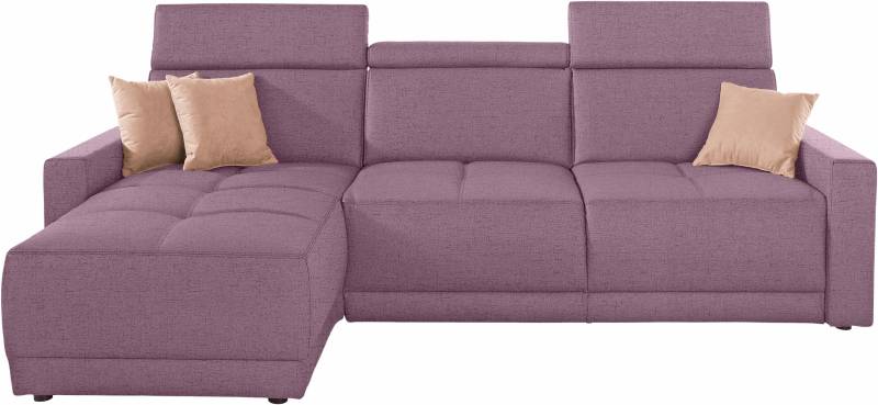 DOMO collection Ecksofa »Ava L-Form«, mit Recamiere, Federkern wahlweise mit Kopfteilverstellungen von DOMO collection