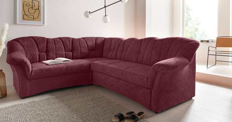 DOMO collection Ecksofa »Papenburg B/T/H: 242/190/84 cm L-Form«, wahlweise mit Bettfunktion, Langer Schenkel links oder rechts von DOMO collection