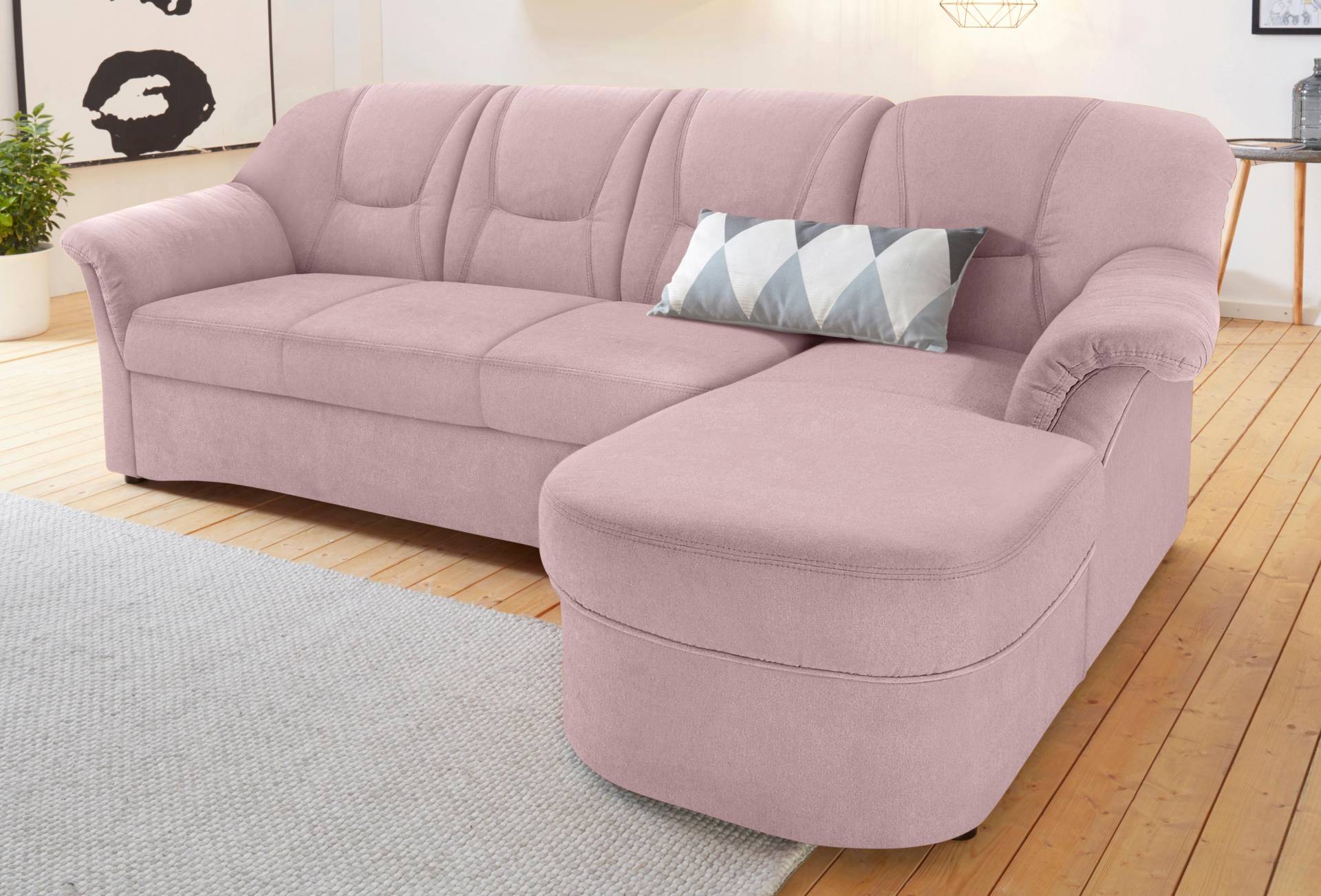 DOMO collection Ecksofa »Sarafina L-Form«, wahlweise mit Bettfunktion, optional mit Federkern von DOMO collection